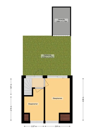 Floorplan - Zeestraat 32, 2691 KB 's-Gravenzande